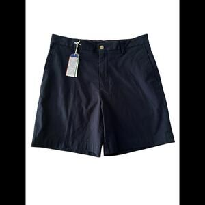 Southern Tide Men's Performance Shorts Size 33 Blue Cotton Blend Stretch